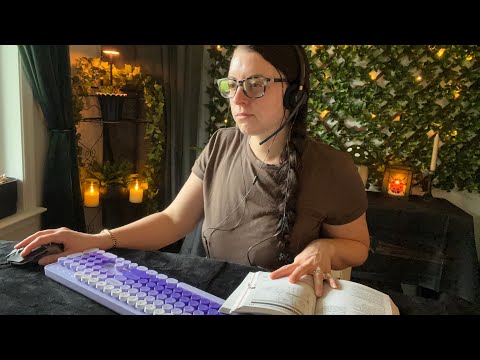ASMR Phone Survey | Typing, Mouse Clicks, Paper Crinkles, Soft Spoken
