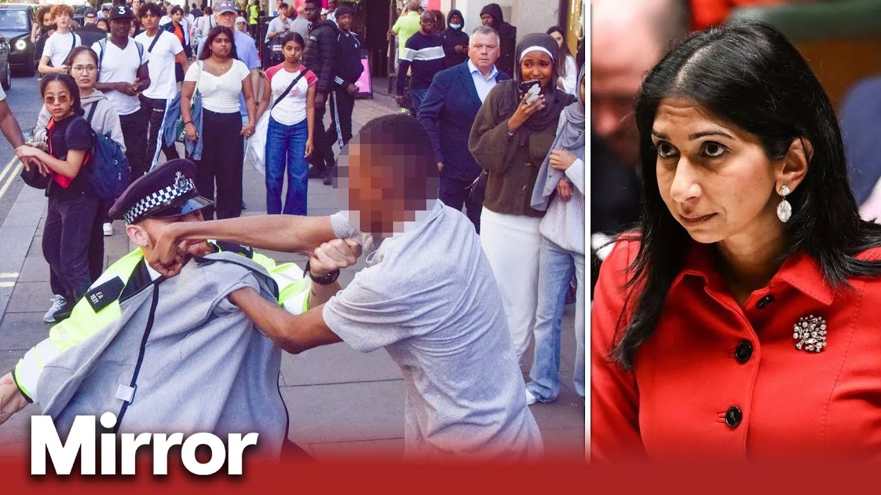 Oxford Street riot: TikTok ringleaders 'must be hunted down' demands Suella Braverman