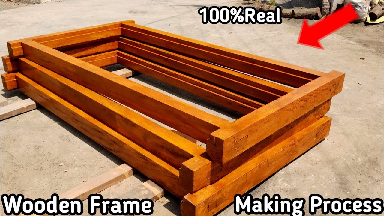 Wooden door frame Making process | wood size 4×5 | wood works Mohan