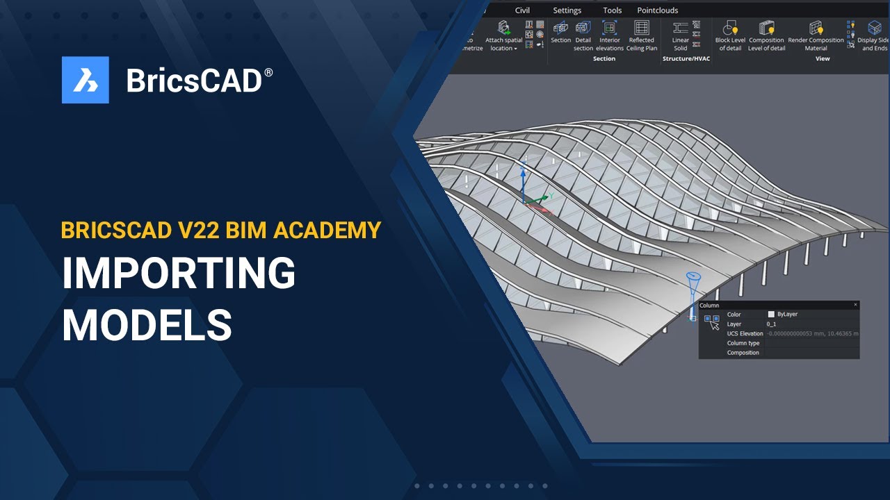 BricsCAD V22 BIM Academy 5 - Importing Models