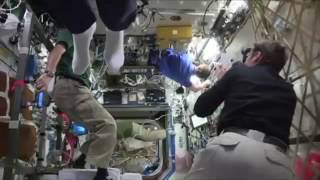 ISS Crew Defy Gravity with Mannequin Challenge