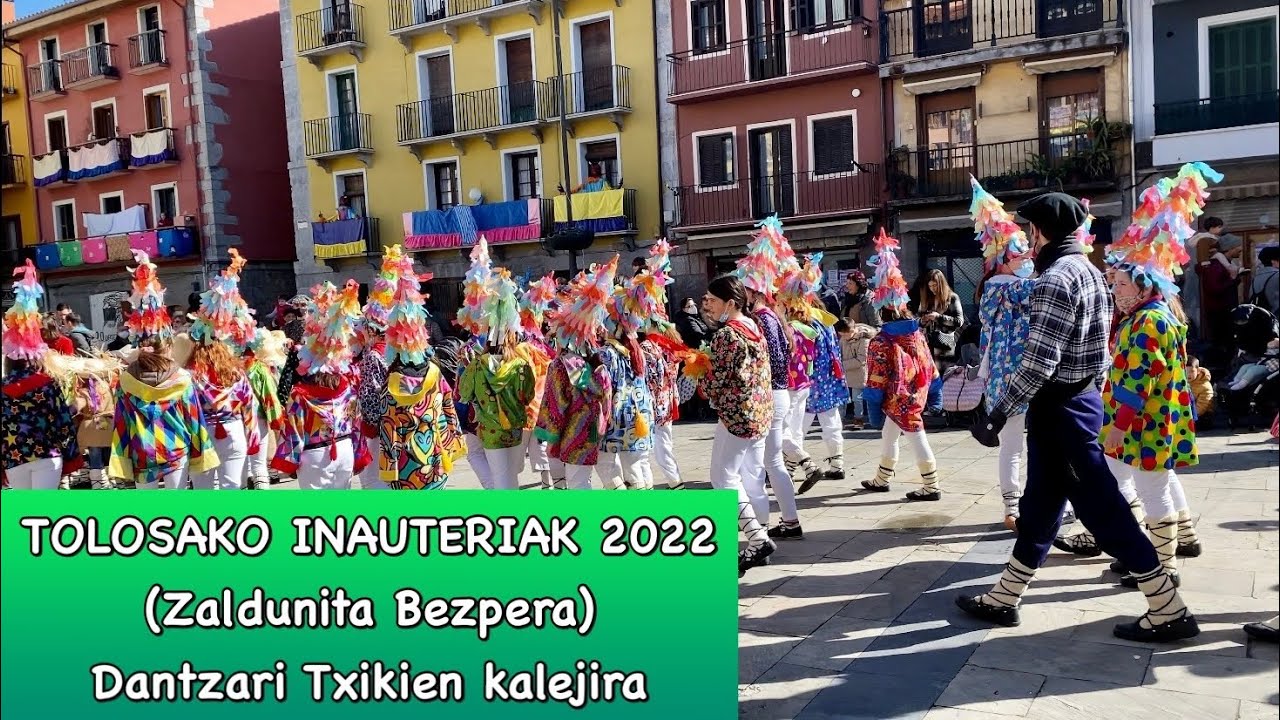 TOLOSAKO INAUTERIAK 2022 (Zaldunita Bezpera) - Dantzari Txikien kalejira