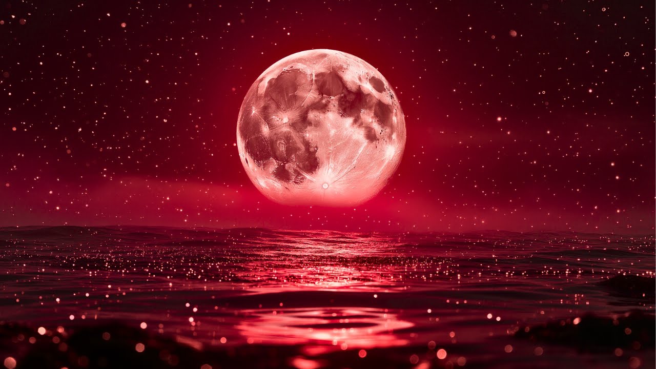 (No Ads) Crimson Moon Music for Deep Sleep • Melatonin Boost, Anxiety Relief & Stop Overthinking