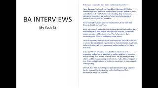 How Business Analysts Model Data Flows & Data Dictionaries |{BA INTERVIEW 50}