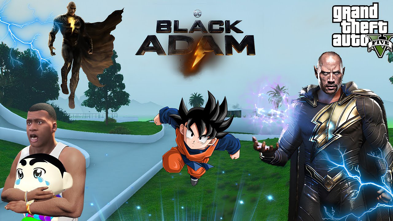 GTA 5 : Franklin & Shinchan Face Black Adam DEADLY REVENGE! 😈 Avengers Helpless in GTA 5!