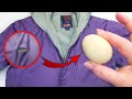 ✅ Fix a hole in your jacket with an egg