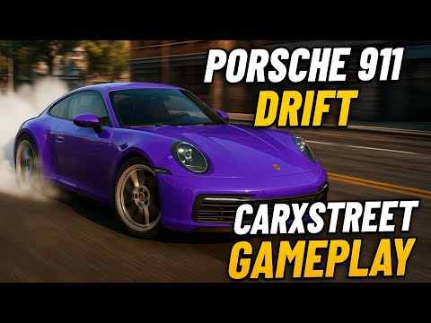 Purple Porsche 911 Drift Build Smooth CarX Street Slides POV Drift 