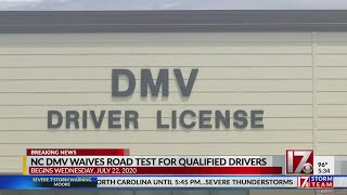 NCDMV waiving road test for some drivers 18 and older