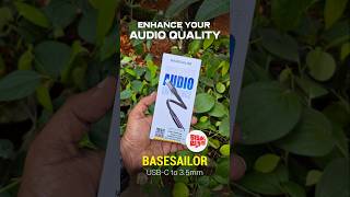 Enhance your audio quality - Basesailor USB-C to 3.5mm audio adapter #trending #audiophile #audio