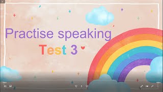 STARTERS  SPEAKING TEST 3 - SUCCEED IN STARTERS