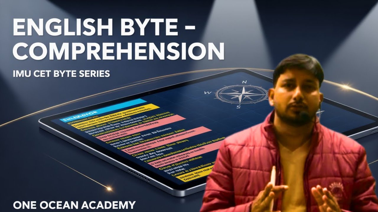 IMU CET English BYTE - Comprehension | One Ocean Academy