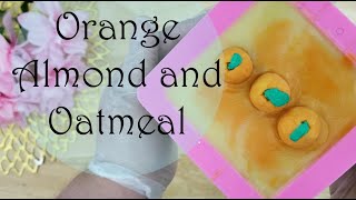 Orange Almond And Oatmeal Soap - Handmade Vegan Soap - Cabbage Patch Soap