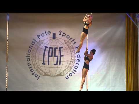 Bendy Kate and Sarah Scott - SECOND PLACE Doubles - World Pole Sports Championship 2012