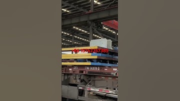 Loading the rubber plate vulcanizing press machine with frame container