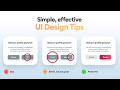Quick ui  ux design tips  new series