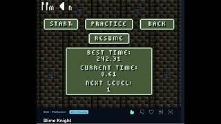speedrunning slime night on cool math games(first ever speedrun)