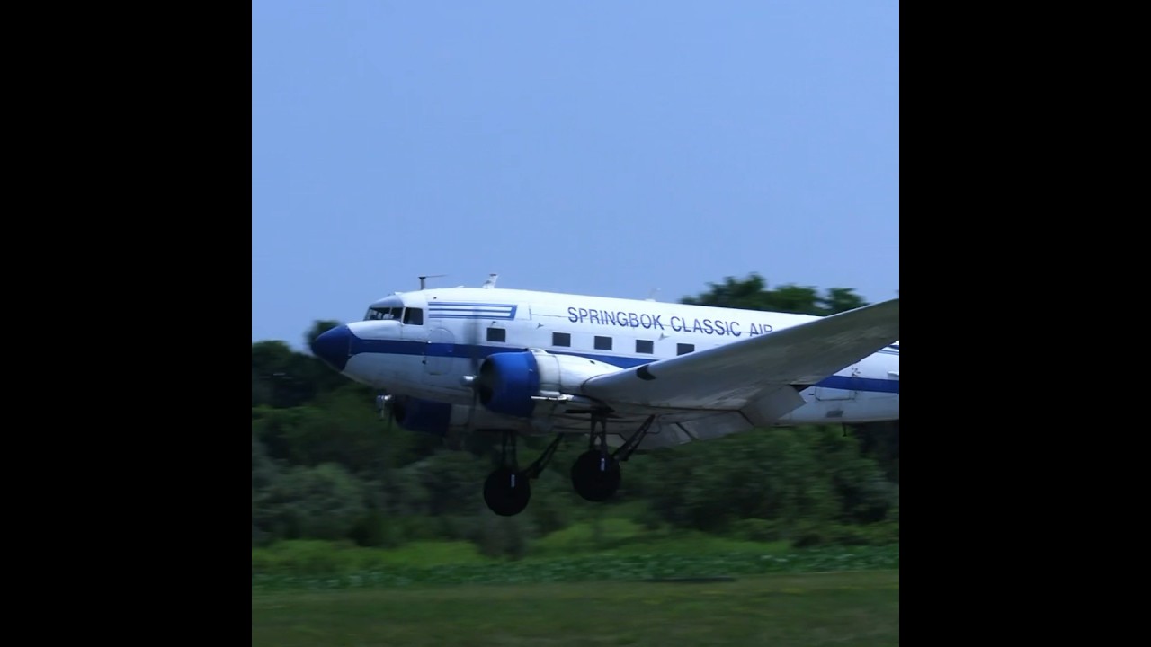 DC-3 Landing Princeton Airport