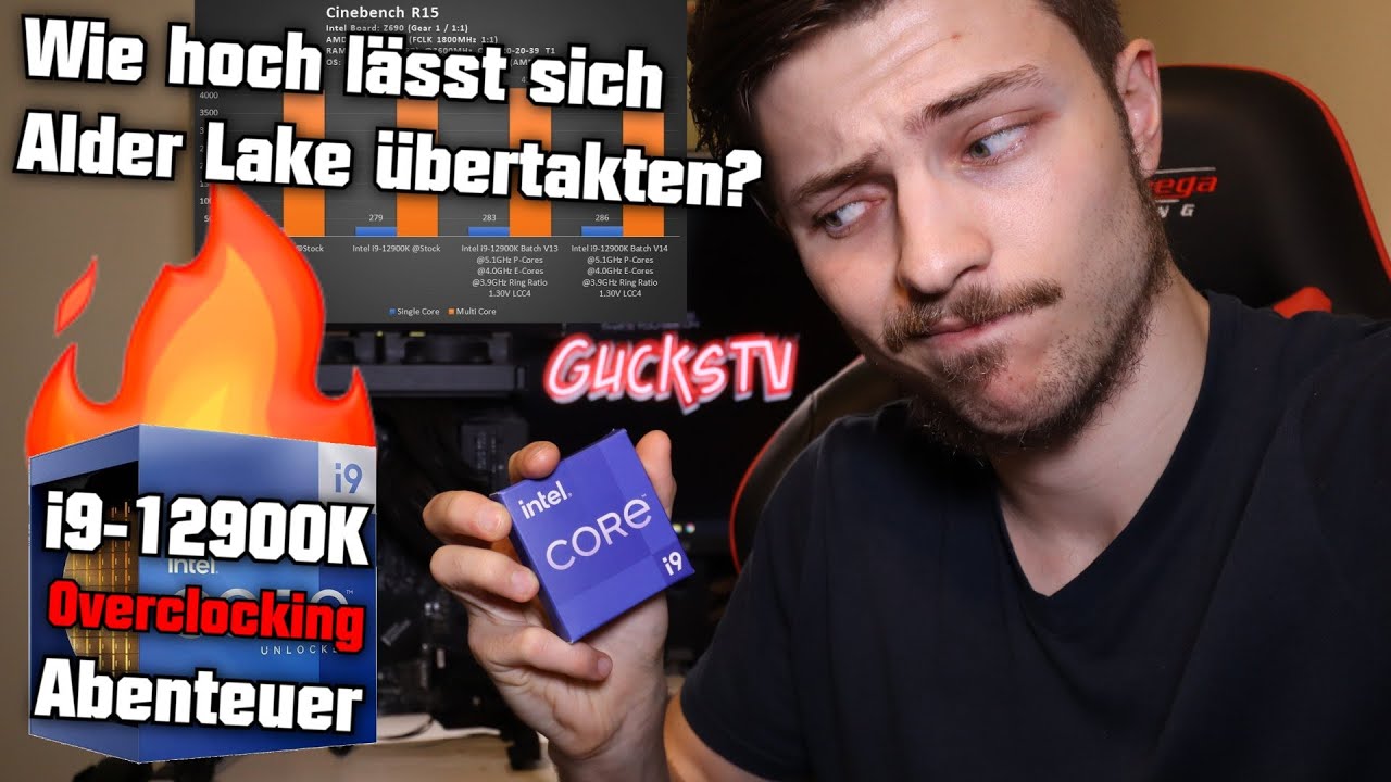 i912900K Overclocking Abenteuer 🔥 Wie hoch lässt sich Alder Lake übertakten? OC MSI Z690 Bios