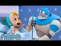 Must Keep The Baby CLEAN!!! | ARPO | Nursery Rhymes &amp; Cartoons for Kids | Moonbug