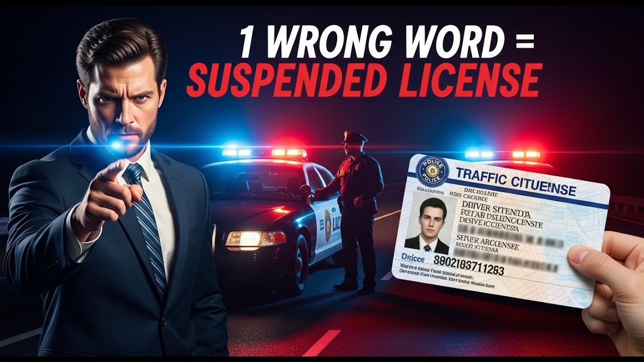 1 Wrong Word During a Traffic Stop Can Suspend Your License - YouTube