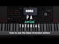 Korg Pa Series Tutorial: How to use the Bass Inversion button