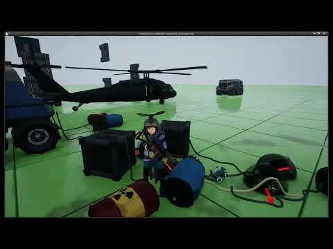UE4 DevVlog : Jetpack Harpoon Gun Combination Physics Test
