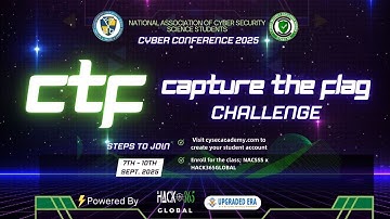 National Association of Cyber Security Science Students CTF Challenge Powered by Hack365 Global