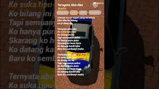 lirik ternyata abu abu