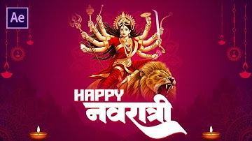 Happy Navratri Motion Graphics Tutorials After effect | Happy Navratri 2025 | Full Tutorial