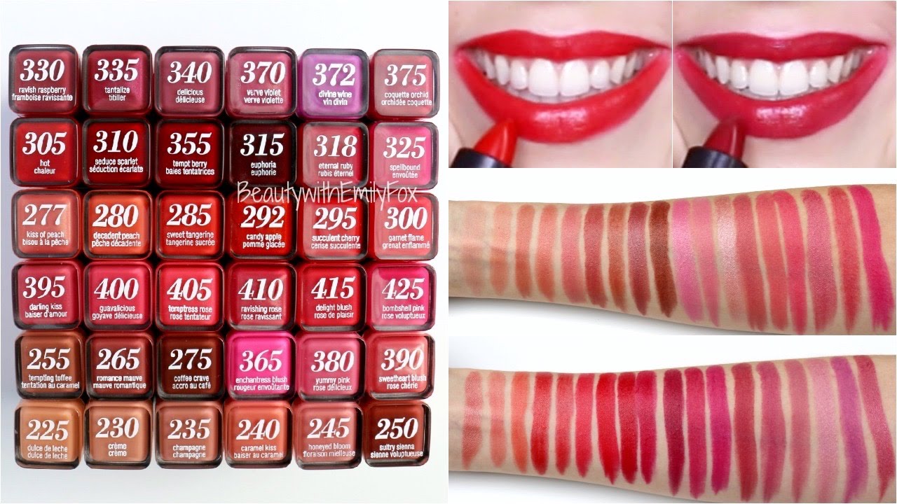 Covergirl Lipstick Color Chart