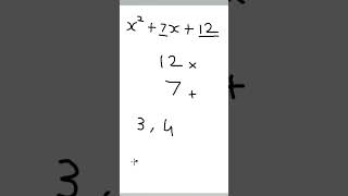 How to factor a SIMPLE TRINOMIAL in 30 seconds #algebra #algebratricks #mathhelp #maths