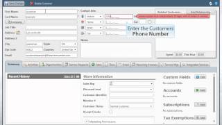 Creating a New Customer in RQ4