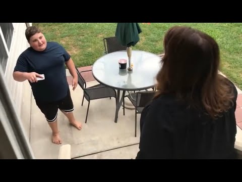 Kid breaks his phone for a new one... (Shocking)