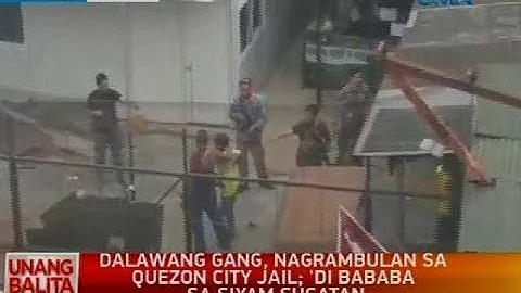 Dalawang gang, nagrambulan sa Quezon City Jail