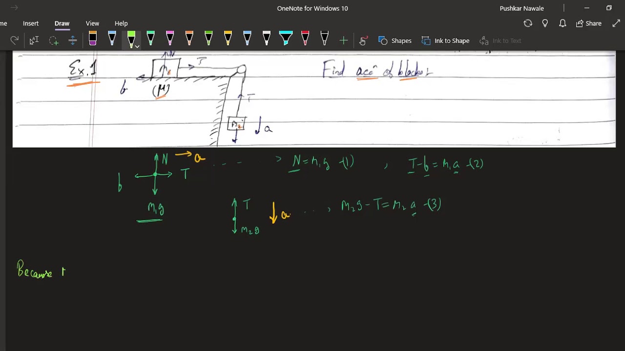 Friction - 6 - Solved Example - 1 - YouTube