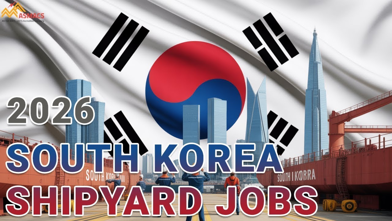 🔥 South Korea Shipyard Jobs 2025 | ASMACS | UPDATED