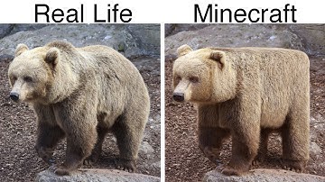 Easily Create Realistic Minecraft - Photoshop Tutorial - Minecraft in real life