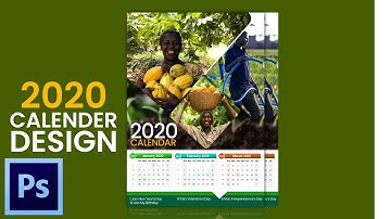 How To Design a 2020 CALENDAR | Photoshop Tutorial