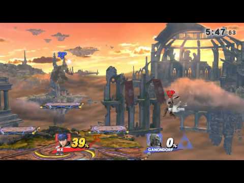 スマブラWiiU　アイク(ケニル)ＶＳガノン(とんぬら) その１