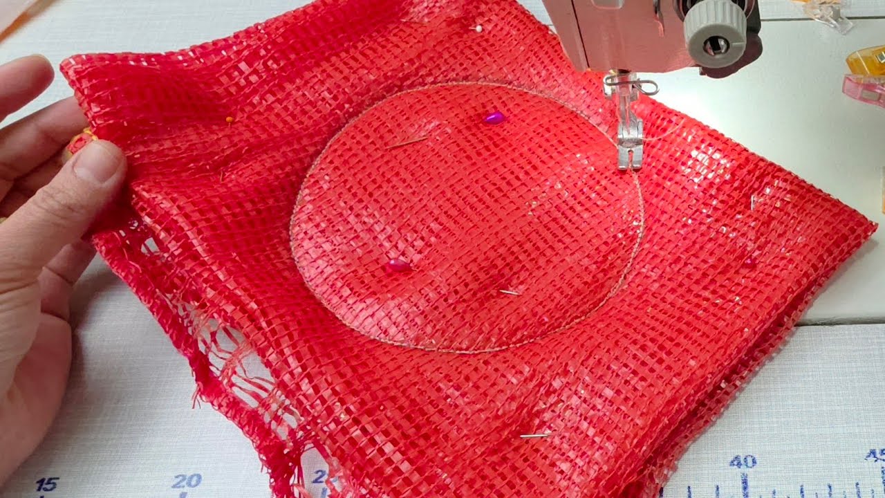 With an onion sack 🥰GREAT RECYCLING😍