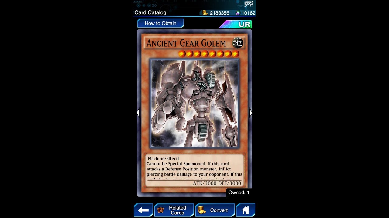 Yugioh Duel Links Dr. Crowler's Ancient Gear Golem YouTube