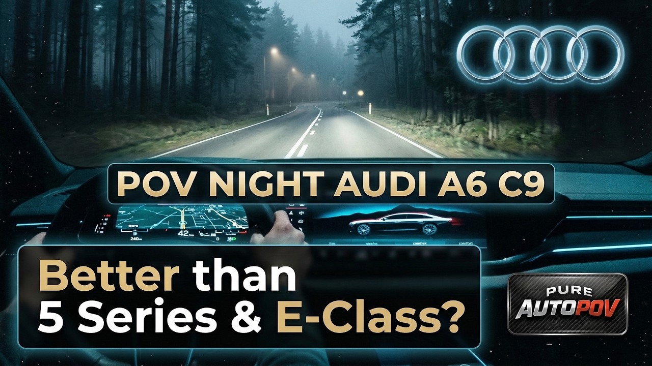 POV NIGHT 2026 AUDI A6 C9 - Better than 5 Series & E-Class? Interior Lights & Pure Sound #audi #pov