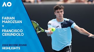 Fabian Marozsan v Francisco Cerundolo Highlights | Australian Open 2024 Second Round