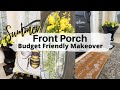 FRONT PORCH MAKEOVER | SUMMER FRONT PORCH | BUDGET FRIENDLY DECORATING IDEAS | Monica Rose