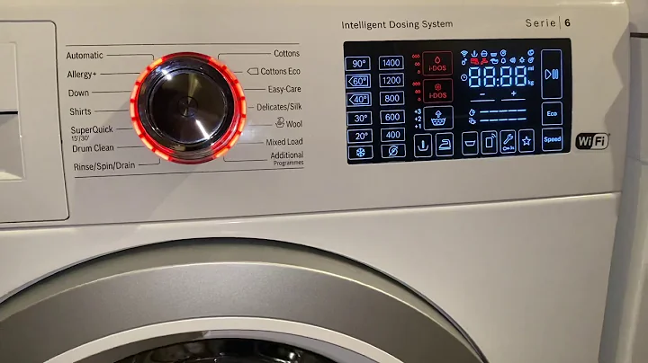 How to Enter Service Mode on Bosch Serie 6 iDos Washing Machine - DayDayNews