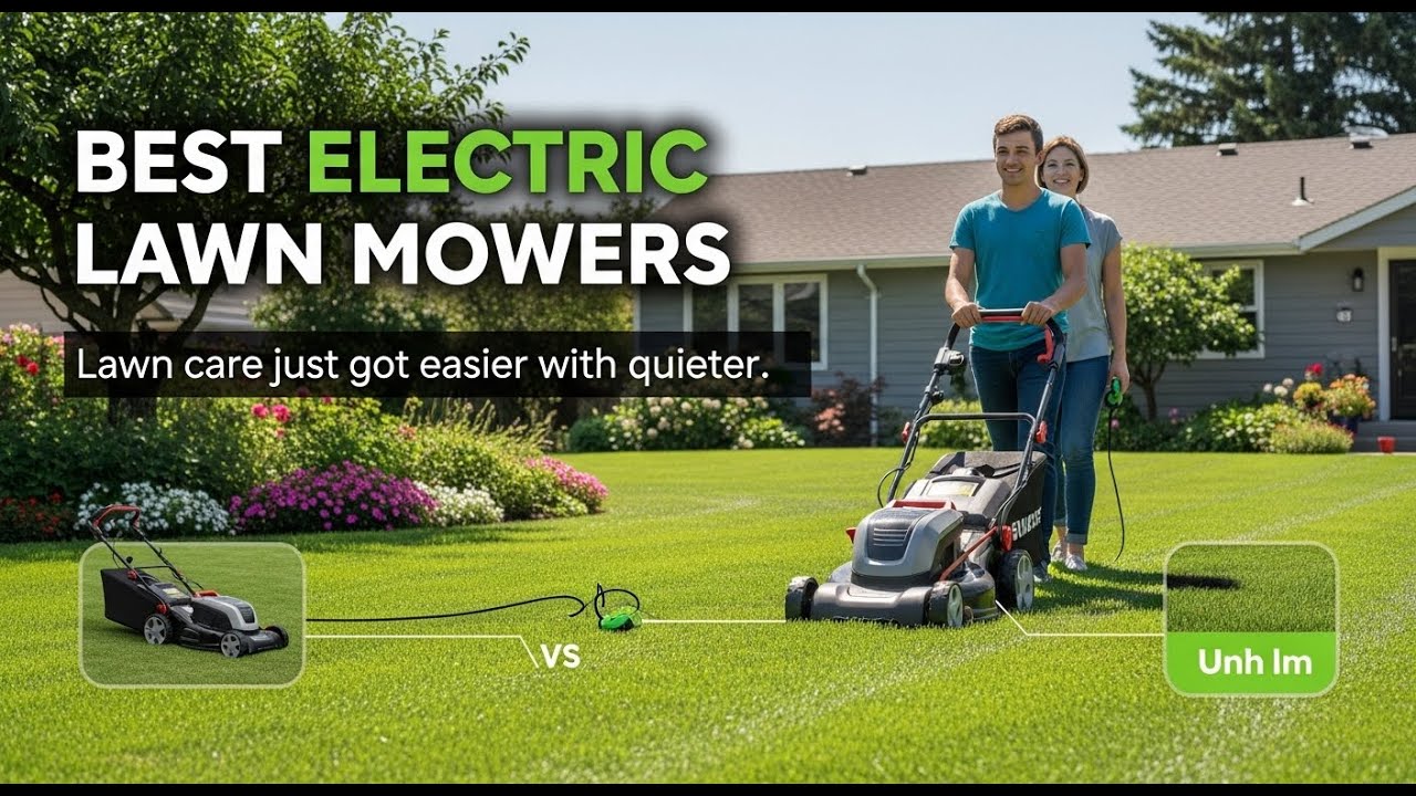 TOP 5 Best Electric Lawn Mowers That Are Surprisingly Powerful - YouTube