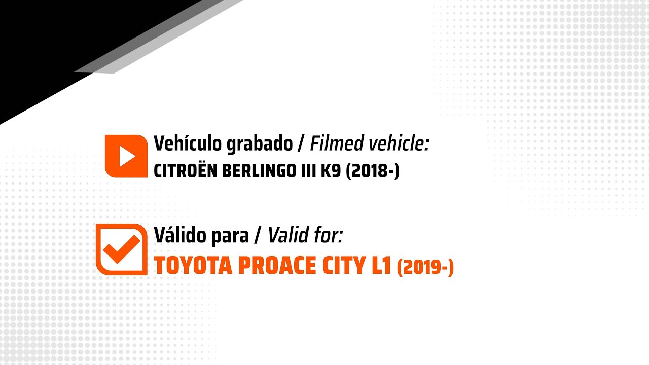 Toyota Proace City media L1 2019- Montaje de enganche y kit electrónico (248)