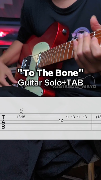 To The Bone - Pamungkas (Gitar Solo TAB) #guitartabs #guitartutorial #tothebone #cover #guitarsolo
