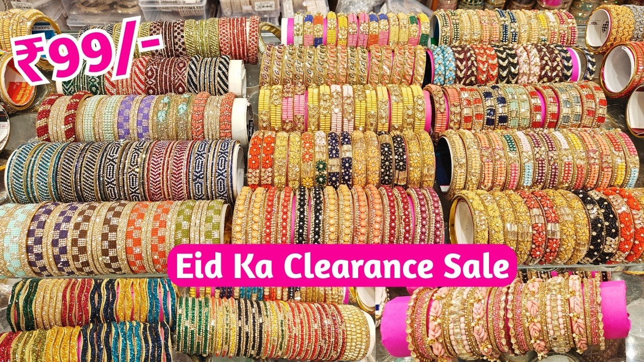 Eid Ka Clearance Sale ₹99/- Bridal Bangles Imported Handbags Purses Charminar Ladbazar Wedding Shppn