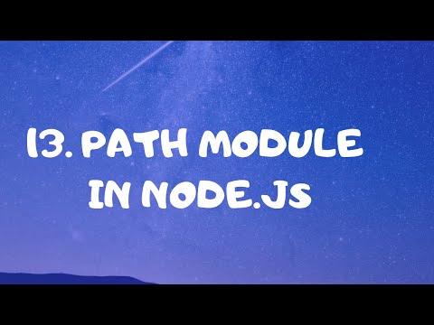 13.path module in Node js | Node.js tutorial for beginners in bangla